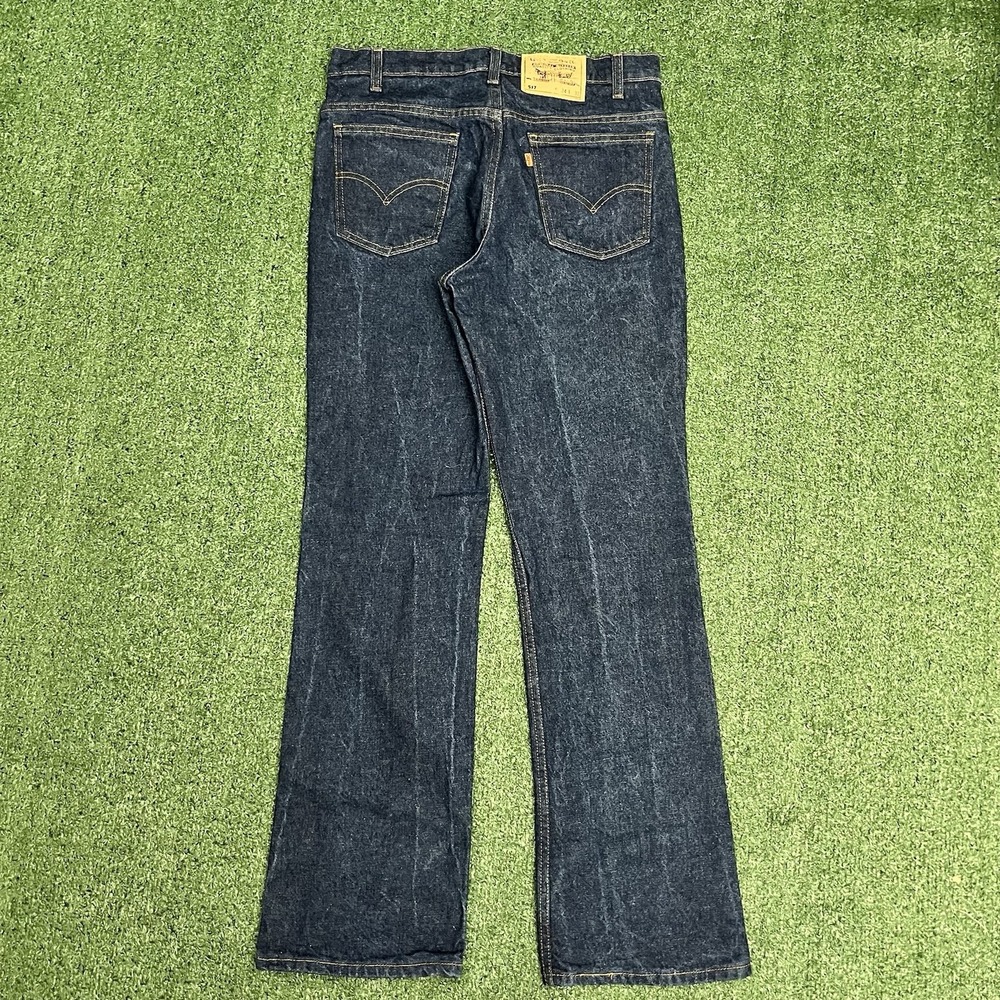 Levi's 517 Orange Tab Mens Size 34x32 (Actual Measured 33x32) Blue Made in USA